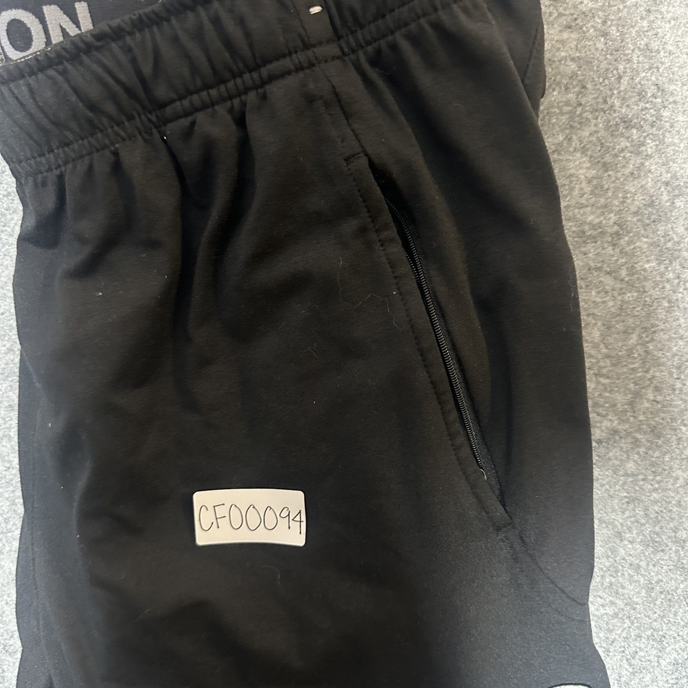 Champion Athletic Track Pants Large Black Performance Drawstring Zip Ankle - Picture 12 of 12